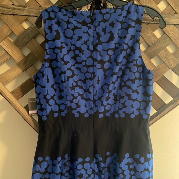 BNWT Women's Taylor Blue & Black Knee length Dress Size 6 - Picture 5 of 6